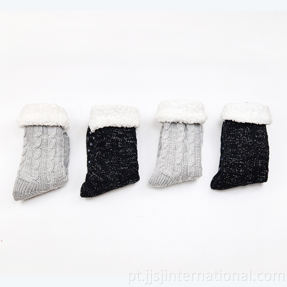 Cotton knitted thickened non-slip socks